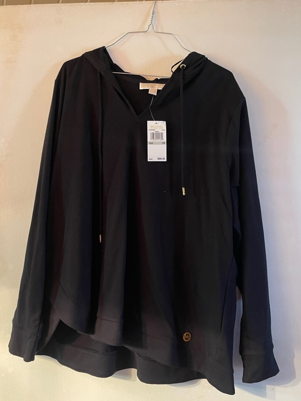 Michael Kors Black Hoodie Top